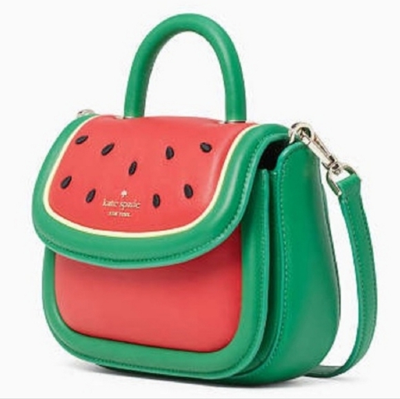 RAFFLE GIVEAWAY:KATE SPADE:Kate Spade Puffy Watermelon Top Handle Crossbody NWT - Picture 5 of 11